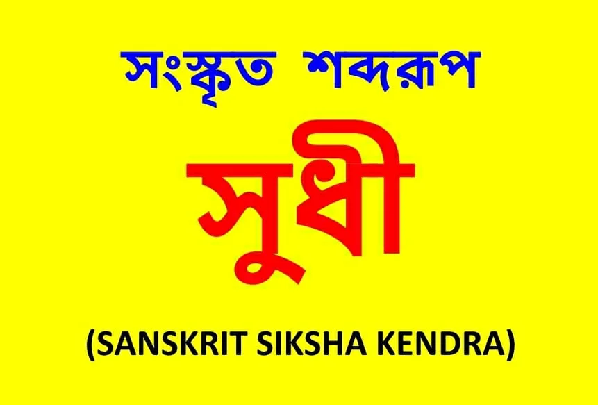 সংস্কৃত শব্দরূপ সুধী