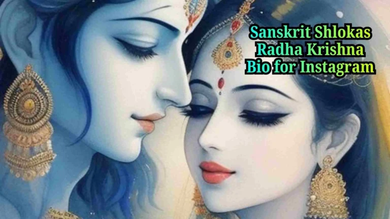 Sanskrit Shlokas Radha Krishna Bio for Instagram